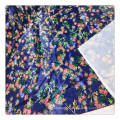 customize navy daisy floral digital printing fabric service duchess satin fabric printed fabric